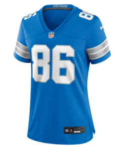 Alternative view of Anthony Firkser Detroit Lions Nike Women's Team Game Jersey -  Blue