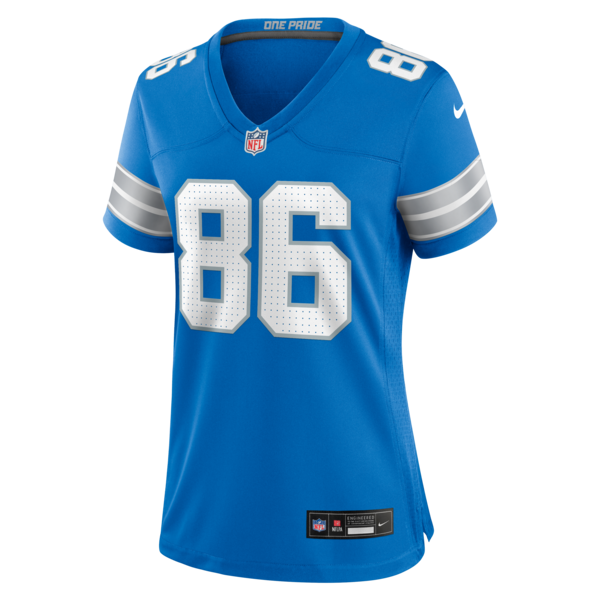 Anthony Firkser Detroit Lions Nike Women's Team Game Jersey - Blue - Image 2