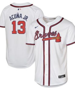 Ronald Acu?a Jr. Atlanta Braves Nike Youth Home Limited Player Jersey - White