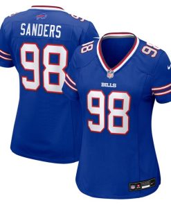 T.J. Sanders Buffalo Bills Nike Women's Team Game Jersey -  Royal