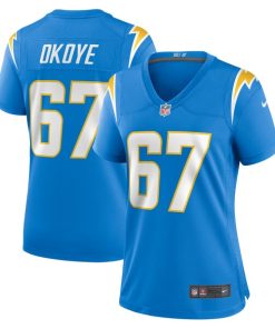CJ Okoye Los Angeles Chargers Nike Women's Team Game Jersey -  Powder Blue