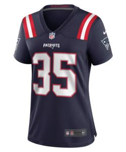 Alternative view of Jim Nance New England Patriots Nike Women's Retired Player Jersey - Navy