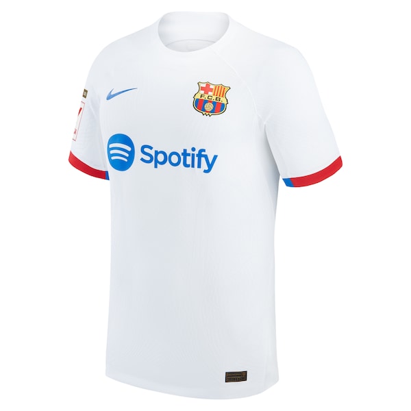 Ronald Araujo Barcelona Nike 2023/24 Away Authentic Jersey - White/Aqua/Royal - Image 3
