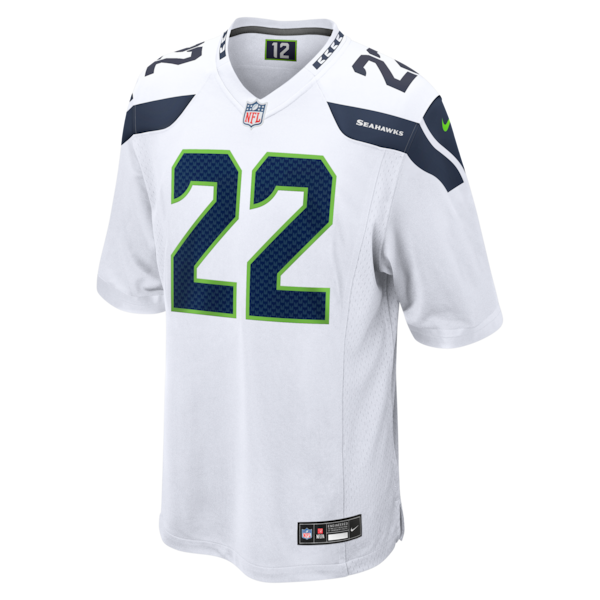 Rashid Shaheed Seattle Seahawks Nike Game Jersey - White/Royal/College Navy - Image 4
