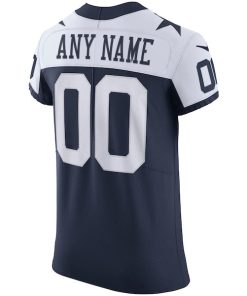 Alternative view of Dallas Cowboys Nike Alternate Vapor Elite Custom Jersey - Navy