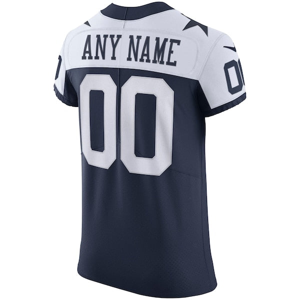 Dallas Cowboys Nike Alternate Vapor Elite Custom Jersey - Navy - Image 2