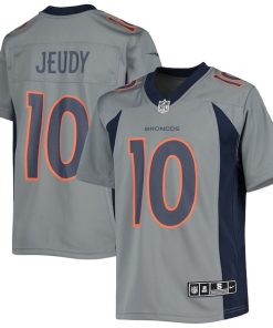 Jerry Jeudy Denver Broncos Nike Youth Inverted Team Game Jersey - Gray
