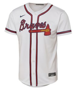 Alternative view of Austin Riley Atlanta Braves Nike Youth Home Replica Player Jersey - White
