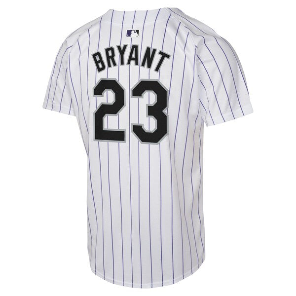 Kris Bryant Colorado Rockies Nike Youth Home Game Player Jersey - White - Image 3