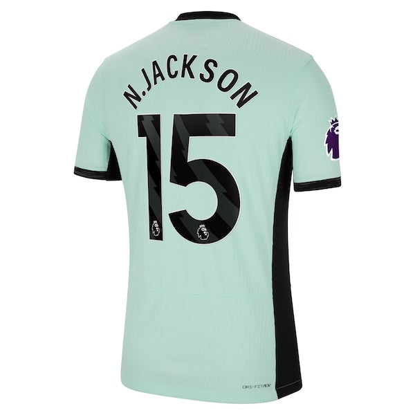 Nicolas Jackson Chelsea Nike 2023/24 Third Match Authentic Player Jersey - Mint - Image 3