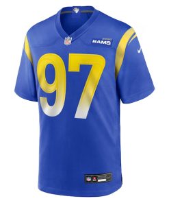 Alternative view of Bill Norton Los Angeles Rams Nike Team Game Jersey -  Royal