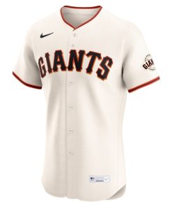 Alternative view of San Francisco Giants Nike Home Elite Custom Jersey - Cream