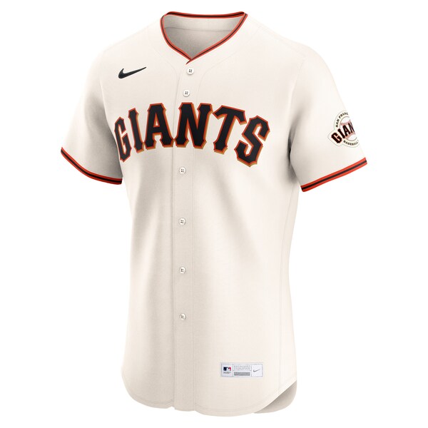 San Francisco Giants Nike Home Elite Custom Jersey - Cream - Image 2