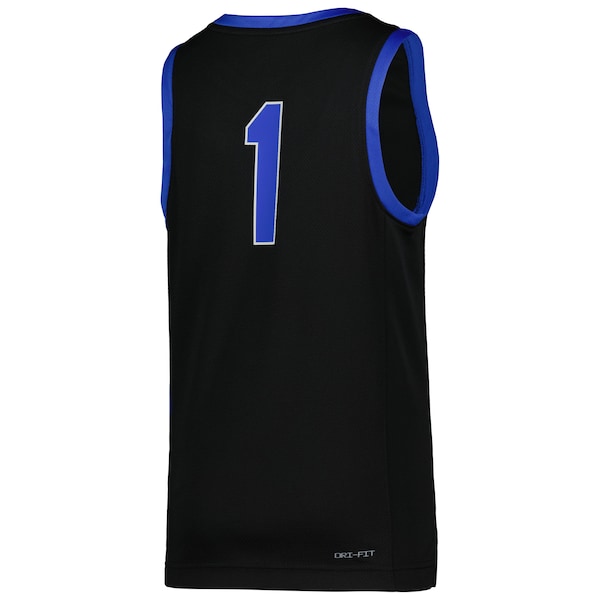 #1 Kentucky Wildcats Nike Youth Icon Replica Basketball Jersey - Black - Image 3
