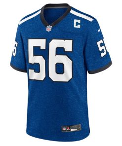Alternative view of Quenton Nelson Indianapolis Colts Nike Indiana Nights Alternate Game Jersey - Royal