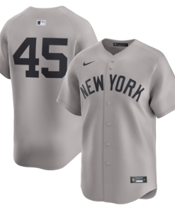 Alternative view of Gerrit Cole New York Yankees Nike Road Limited Player Jersey - Gray/White
