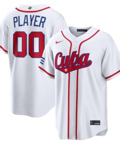 Cuba Baseball Nike 2026 World Baseball Classic Home Pick-A-Player Jersey - White