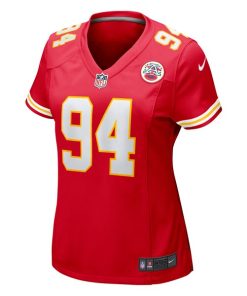 Alternative view of Malik Herring Kansas City Chiefs Nike Women's Team Game Player Jersey - Red
