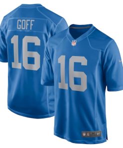 Jared Goff Detroit Lions Nike Game Player Jersey - Blue