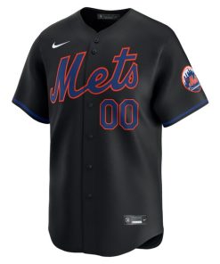 Alternative view of New York Mets Nike  Alternate Limited Custom Jersey?¨C Black