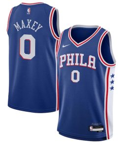 Tyrese Maxey Philadelphia 76ers Nike Youth Swingman Jersey - Icon Edition - Royal