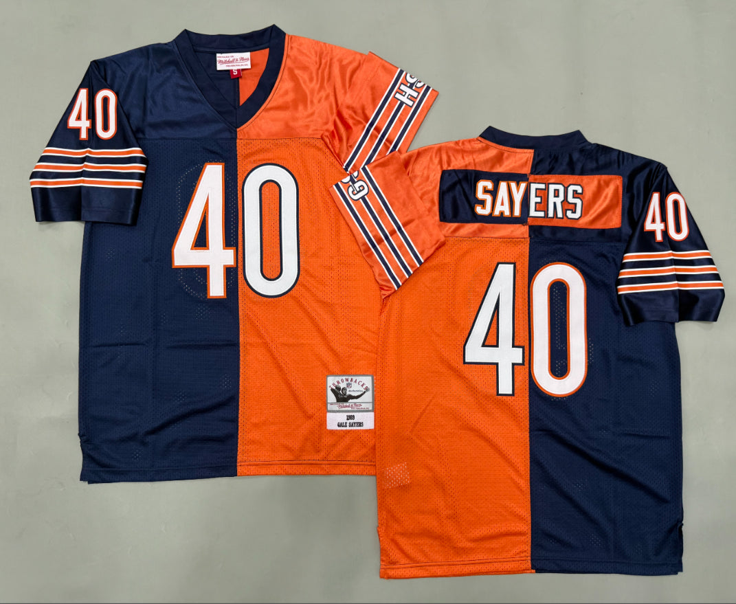 Gale Sayers Chicago Bears Authentic Split Throwback Retired Player Jersey