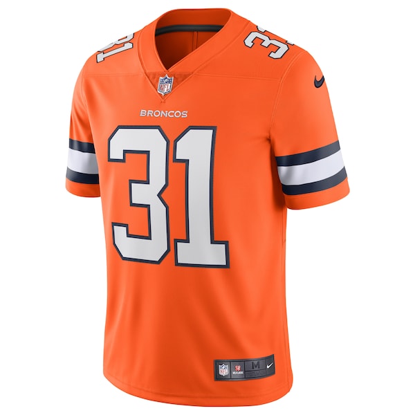 Justin Simmons Denver Broncos Nike Alternate Vapor Limited Jersey - Orange - Image 2