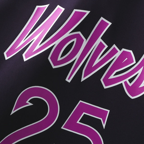 Anthony Edwards Minnesota Timberwolves Youth 2025/26 City Edition Fast Break Jersey - Purple - Image 4