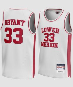 Kobe Bryant #33 Lower Merion High School Jersey - White