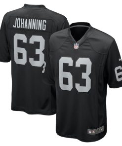 Jake Johanning Las Vegas Raiders Nike Team Game Jersey -  Black