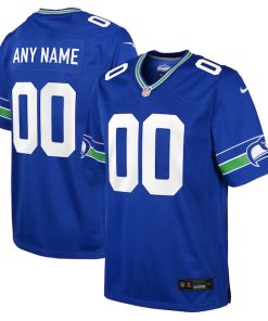 Seattle Seahawks Nike Youth Throwback Custom Jersey - Royal