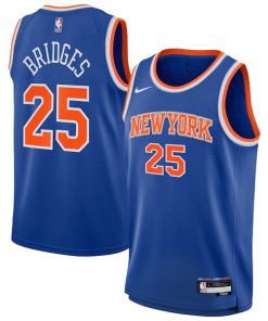 Mikal Bridges New York Knicks Nike Youth Swingman Jersey - Icon Edition - Blue