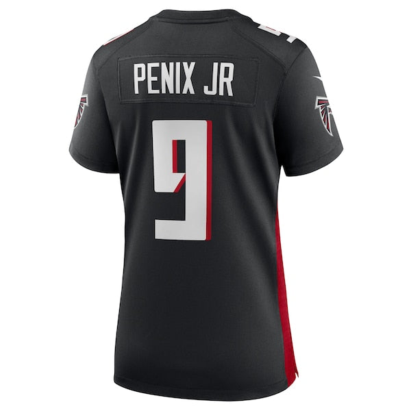 Michael Penix Jr. Atlanta Falcons Nike Women's Game Jersey - Black - Image 4