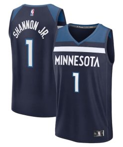 Terrence Shannon Jr. Minnesota Timberwolves  Fast Break Replica Jersey - Navy - Icon Edition
