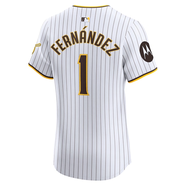 Tony Fern¨¢ndez San Diego Padres Nike Home Elite Player Jersey - White - Image 3