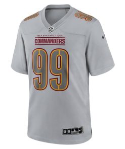 Alternative view of Chase Young Washington Commanders Nike Atmosphere Fashion Game Jersey - Gray