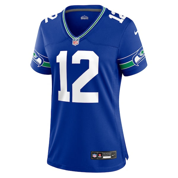 12th Fan Seattle Seahawks Nike Women's Player Jersey - Royal/Navy - Image 3