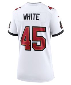 Alternative view of Devin White Tampa Bay Buccaneers Nike Women's Game Jersey - White/Pewter/Red