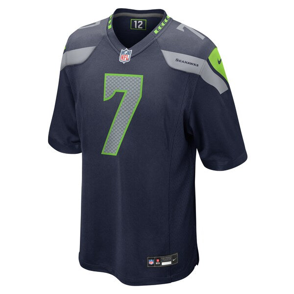 Geno Smith Seattle Seahawks Nike Team Game Jersey - College Navy - Image 2