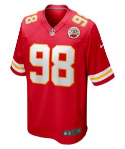 Alternative view of Tershawn Wharton Kansas City Chiefs Nike Game Jersey - Red