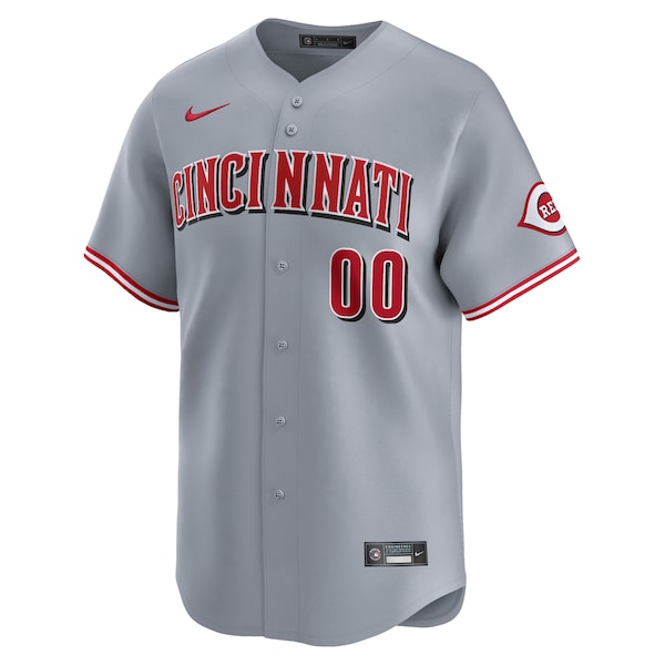 Cincinnati Reds Nike Away Limited Custom Jersey - Gray - Image 2