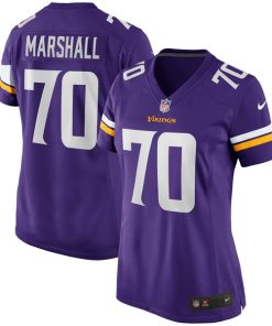 Jim Marshall Minnesota Vikings Nike Women's Game Retired Player Jersey - Purple
