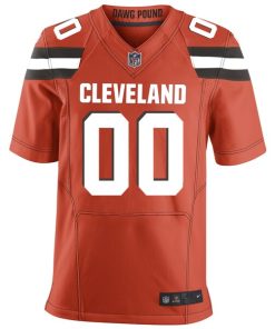 Alternative view of Cleveland Browns Nike Custom Alternate Elite Jersey - Orange