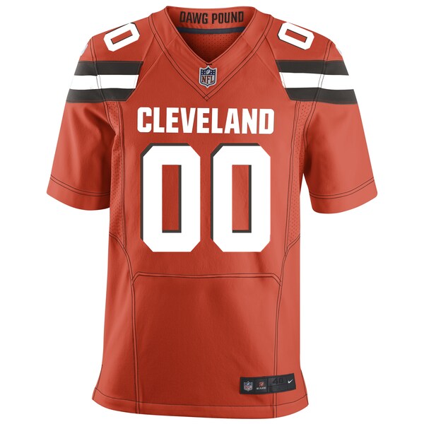 Cleveland Browns Nike Custom Alternate Elite Jersey - Orange - Image 2