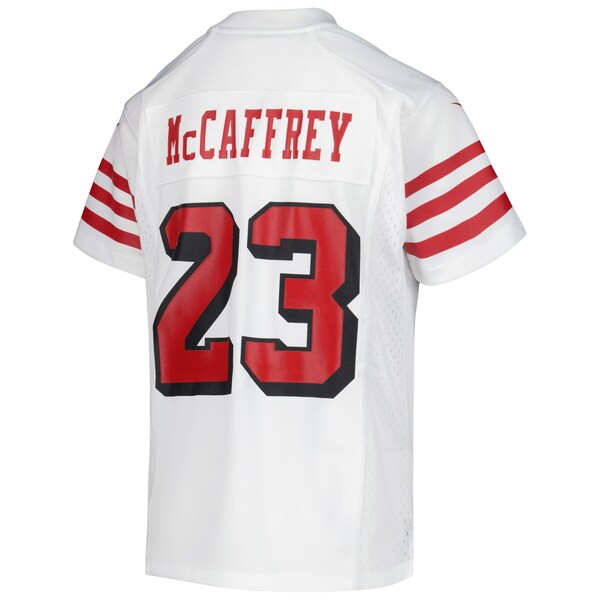 Christian McCaffrey San Francisco 49ers Nike Youth Game Jersey - White - Image 3