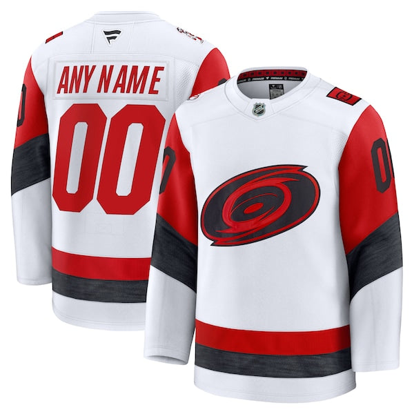 Carolina Hurricanes Away Premium Custom Jersey - White