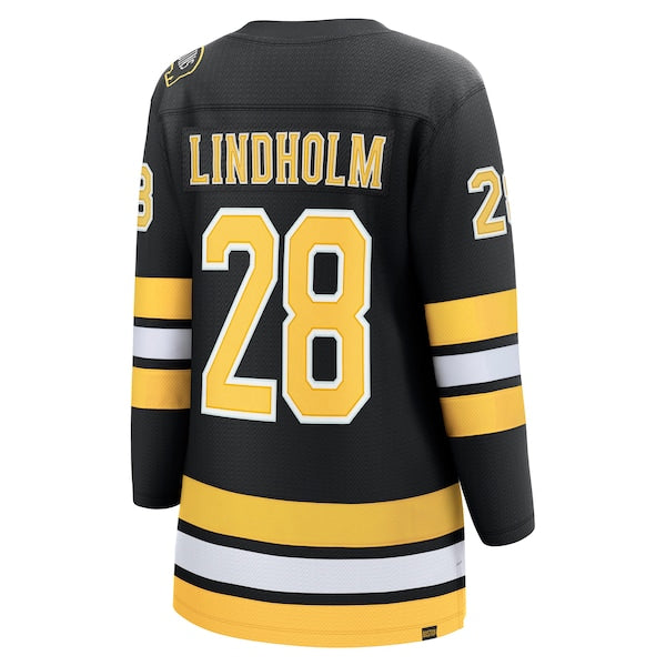 Elias Lindholm Boston Bruins Women's Home Breakaway Player Jersey - Black - Image 3