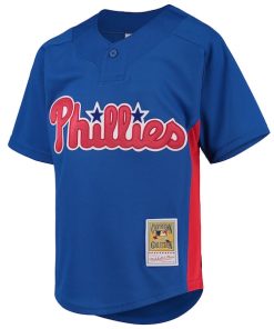 Alternative view of Roy Halladay Philadelphia Phillies Youth Cooperstown Collection Mesh Batting Practice Jersey - Royal