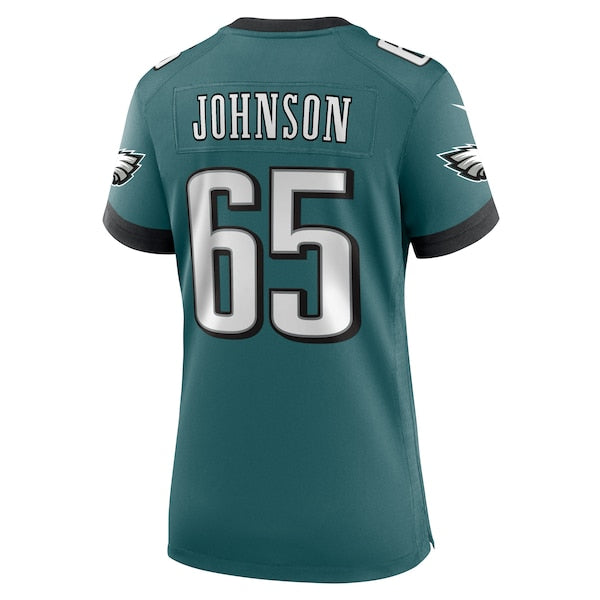 Lane Johnson Philadelphia Eagles Nike Women's Team Game Jersey - Midnight Green - Image 3