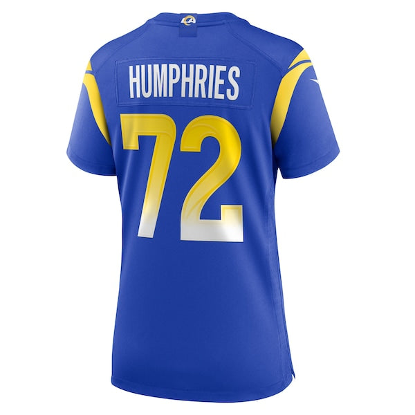 D.J. Humphries Los Angeles Rams Nike Women's Team Game Jersey - Royal - Image 3